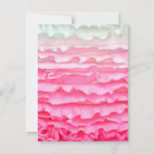 4x5 FLAT Bedankt Card Ombre Stripe Pink Frosting (Achterkant)