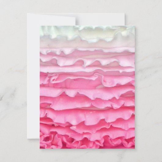 4x5 FLAT Bedankt Card Ombre Stripe Pink Frosting (Achterkant)