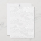 4x5 FLAT Bedankt Kaart Country White Lace Print (Achterkant)