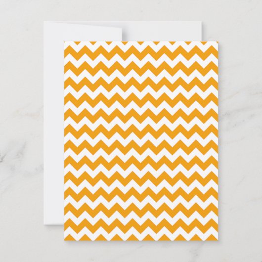 4x5 FLAT Bedankt Kaart Geel Grijs Grijs Chevron (Achterkant)