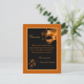 4x5 FLAT Bedankt Kaart Mis XV Sinaasappel (Staand voorkant)