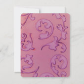 4x5 FLAT Dank u kaart Amethist Jewel Satijn Ribbo (Achterkant)