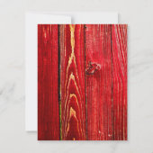 4x5 FLAT Dank u kaart Country Lace Red Wash Wood (Achterkant)