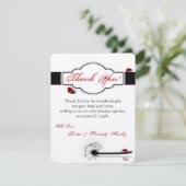 4x5 FLAT Dank u kaart Lady Bug Dandilion Bloem (Staand voorkant)