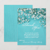 4x5 FLAT Dank u kaart Lente Babys Adembloem (Voorkant / Achterkant)