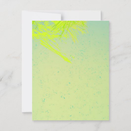 4x5 FLAT Dank u kaart Spring Hibiscus Flower Haw (Achterkant)