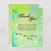 4x5 FLAT Dank u kaart Spring Hibiscus Flower Haw (Voorkant / Achterkant)