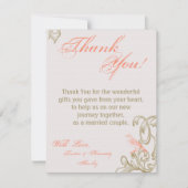 4x5 FLAT Dank u kaart Victoria Love Bird (Voorkant)