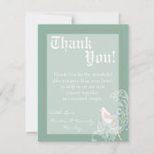 4x5 FLAT Dank u kaart  Victoria Love Bird (Voorkant)