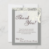 4x5 FLAT Dank u kaart Victoriaans kant Gre (Voorkant)