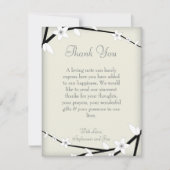 4x5 FLAT Dank u kaart Winter Blossom (Voorkant)