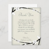 4x5 FLAT Dank u kaart Winter Blossom (Voorkant / Achterkant)