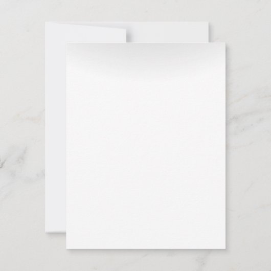 4x5 FLAT Dank u kaart Winter Sunset Tree Snow (Achterkant)