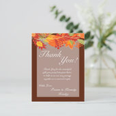 4x5 FLAT - Hartelijk dank - De herfst van uw kaart (Staand voorkant)