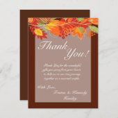 4x5 FLAT - Hartelijk dank - De herfst van uw kaart (Voorkant / Achterkant)