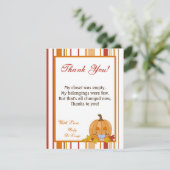 4x5 FLAT - Hartelijk dank - Herfst herfst pomkin-B Bedankkaart (Staand voorkant)