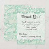 4x5 FLAT - Hartelijk dank - Kaart Afdruk land Mint (Voorkant / Achterkant)