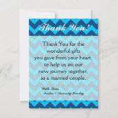 4x5 FLAT - Hartelijk dank - Kaart Chevron Blues (Voorkant)