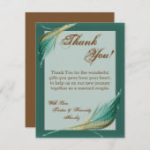 4x5 FLAT Hartelijk dank! Kaart dierlijk kwartfaatd (Voorkant / Achterkant)