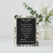 4x5 FLAT - Hartelijk dank - Kaart Floral Toile (Staand voorkant)