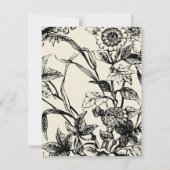 4x5 FLAT - Hartelijk dank - Kaart Floral Toile (Achterkant)