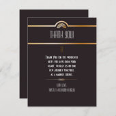 4x5 FLAT - Hartelijk dank - Kaart Gatsby-thema (Voorkant / Achterkant)