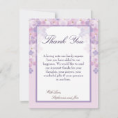 4x5 FLAT - Hartelijk dank - Kaart Paarse hydrangea (Voorkant)