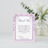 4x5 FLAT - Hartelijk dank - Kaart Paarse hydrangea (Staand voorkant)