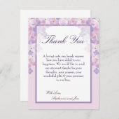 4x5 FLAT - Hartelijk dank - Kaart Paarse hydrangea (Voorkant / Achterkant)