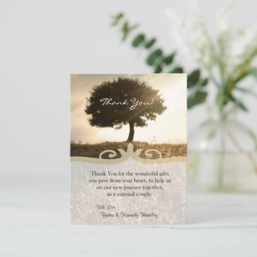 4x5 FLAT - Hartelijk dank - Kaartstructuur en Suns Bedankkaart (Staand voorkant)