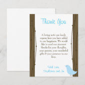 4x5 FLAT - Hartelijk dank - Tortelduifjes voor uw  Bedankkaart (Voorkant / Achterkant)