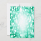 4x5 FLAT - Hartelijk dank voor de Glitz Blauwgroen Bedankkaart (Achterkant)