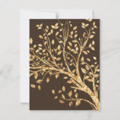4x5 FLAT - Hartelijk dank voor de Gold Foil Autumn Bedankkaart (Achterkant)
