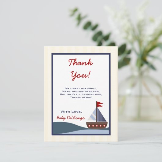 4x5 FLAT Hartelijk dank voor de kaart Ahoy Mate Sa (Staand voorkant)