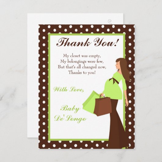 4x5 FLAT Hartelijk dank voor de kaart Groene Mod M (Voorkant / Achterkant)