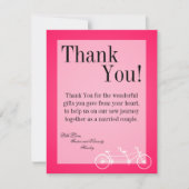 4x5 FLAT - Hartelijk dank voor de kaart Hot Pink B (Voorkant)