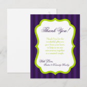 4x5 FLAT Hartelijk dank voor de kaart Lime Green & (Voorkant / Achterkant)