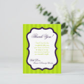 4x5 FLAT Hartelijk dank voor de kaart Lime Green & (Staand voorkant)