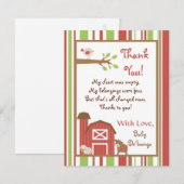 4x5 FLAT - Hartelijk dank voor de kaart - Red Barn (Voorkant / Achterkant)