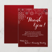 4x5 FLAT Hartelijk dank voor de kaart Winter Snowf (Voorkant / Achterkant)