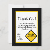 4x5 FLAT - Hartelijk dank voor de kaartconstructie Bedankkaart (Voorkant)