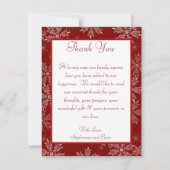 4x5 FLAT Hartelijk dank voor de kerstkaart Rode sn Kaart (Voorkant)