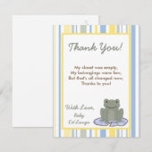 4x5 FLAT - Hartelijk dank voor de leder van de Kik Bedankkaart (Voorkant / Achterkant)