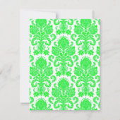 4x5 FLAT - Hartelijk dank voor de Neon Green Pin D Bedankkaart (Achterkant)