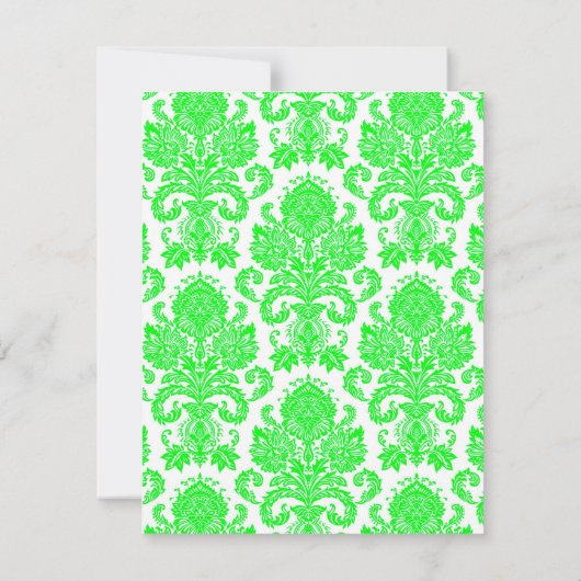 4x5 FLAT - Hartelijk dank voor de Neon Green Pin D Bedankkaart (Achterkant)