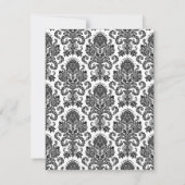 4x5 FLAT - Hartelijk dank voor de zwarte witte Dam Bedankkaart (Achterkant)