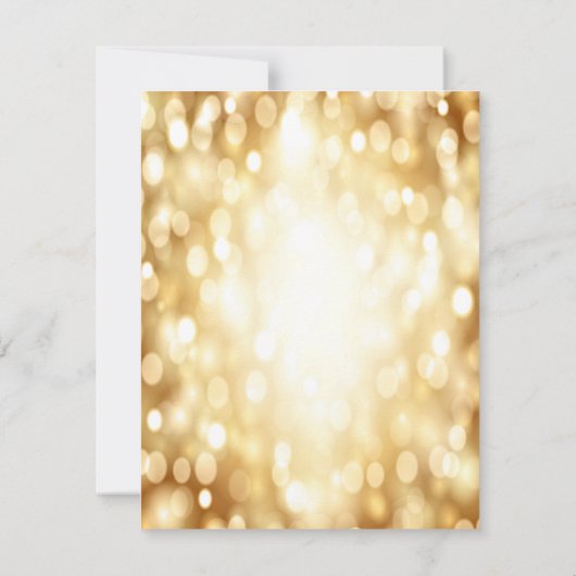 4x5 FLAT Hartelijk dank voor Glitz Gold Sparkles Bedankkaart (Achterkant)