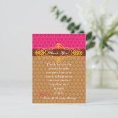 4x5 FLAT Hartelijk dank voor Marokkaanse pooldots Bedankkaart (Staand voorkant)