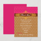 4x5 FLAT Hartelijk dank voor Marokkaanse pooldots Bedankkaart (Voorkant / Achterkant)