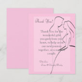 4x5 FLAT - Hartelijk dank voor uw creditcard Bride Bedankkaart (Voorkant / Achterkant)